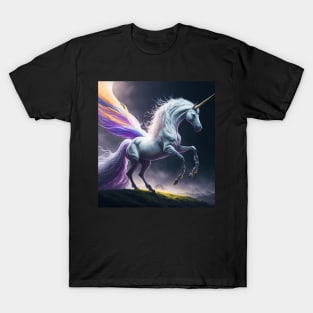 A lovely unicorn at night T-Shirt